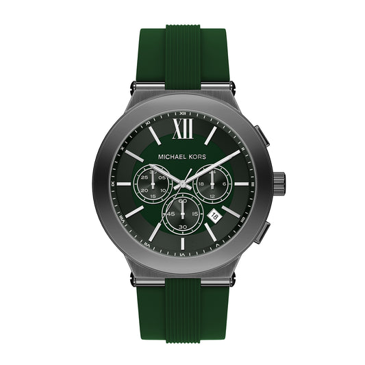 Michael Kors Men's Billie Chronograph Green Silicone Watch