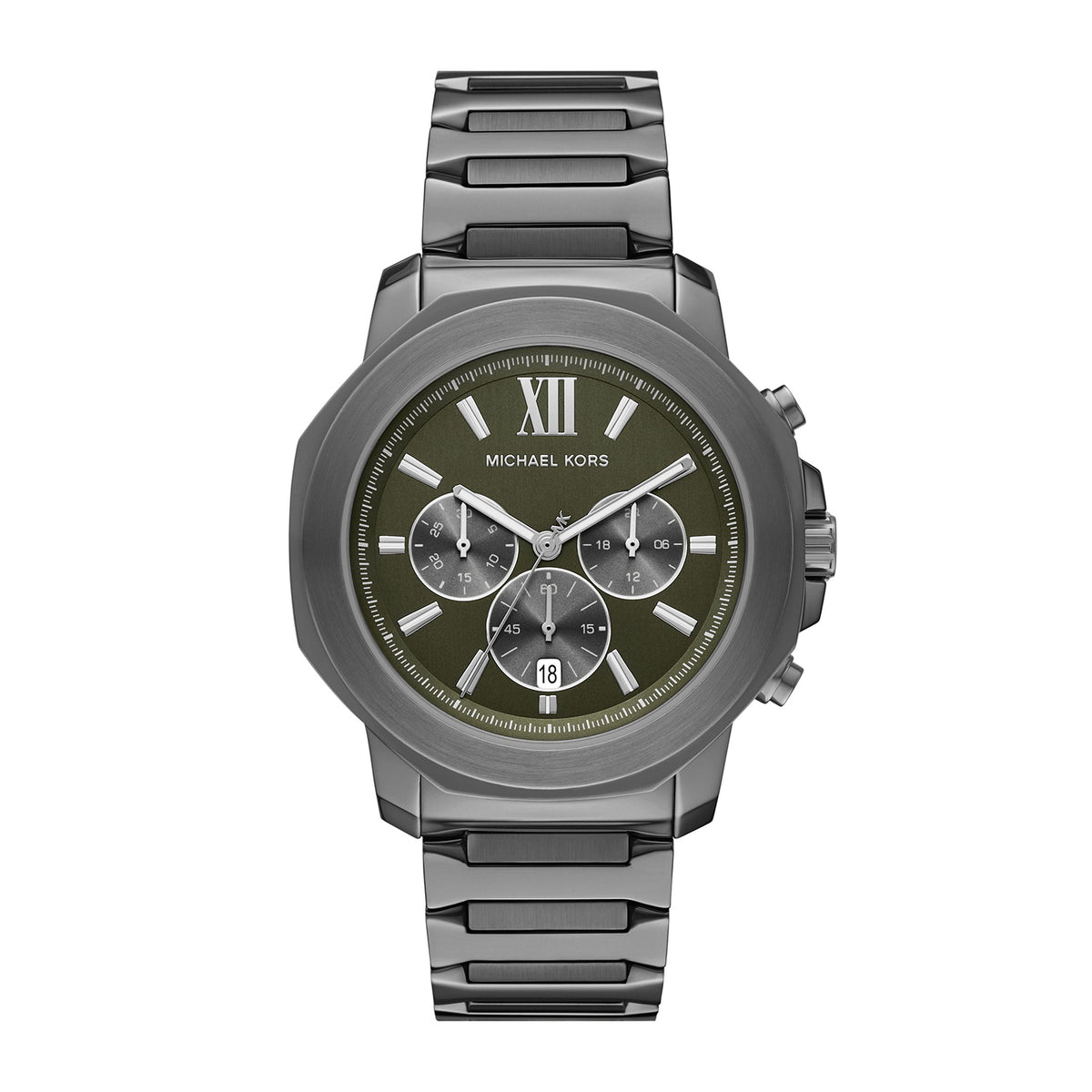 Michael Kors Men's Prescott Chronograph Gunmetal Stainless Steel Watch - MK9259