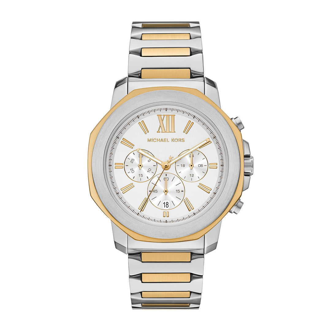 Michael Kors Men's Prescott Chronograph Two-Tone Stainless Steel Watch