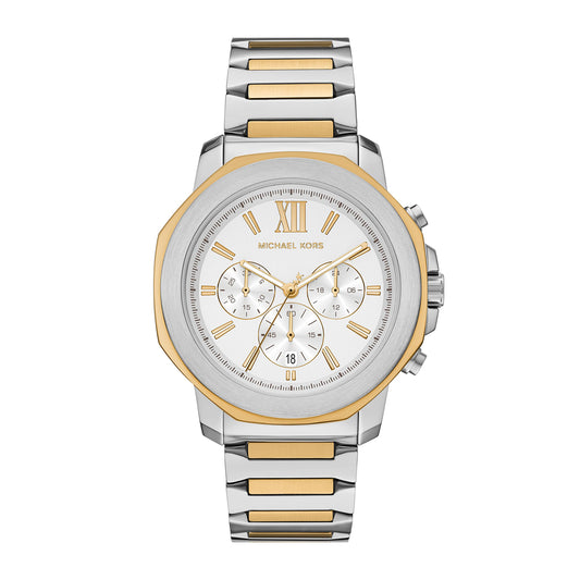 Michael Kors Men's Prescott Chronograph Two-Tone Stainless Steel Watch