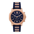 Michael Kors Men's Prescott Chronograph Blue Silicone Watch