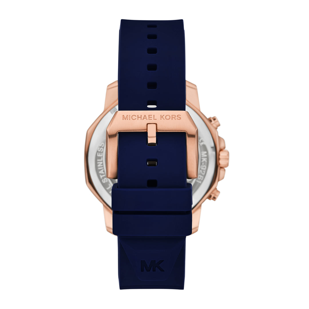Michael Kors Men's Prescott Chronograph Blue Silicone Watch