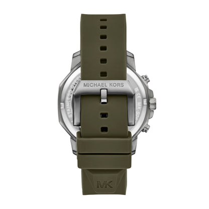 Michael Kors Men's Prescott Chronograph Green Silicone Watch - MK9263