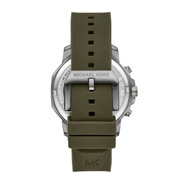 Michael Kors Men's Prescott Chronograph Green Silicone Watch