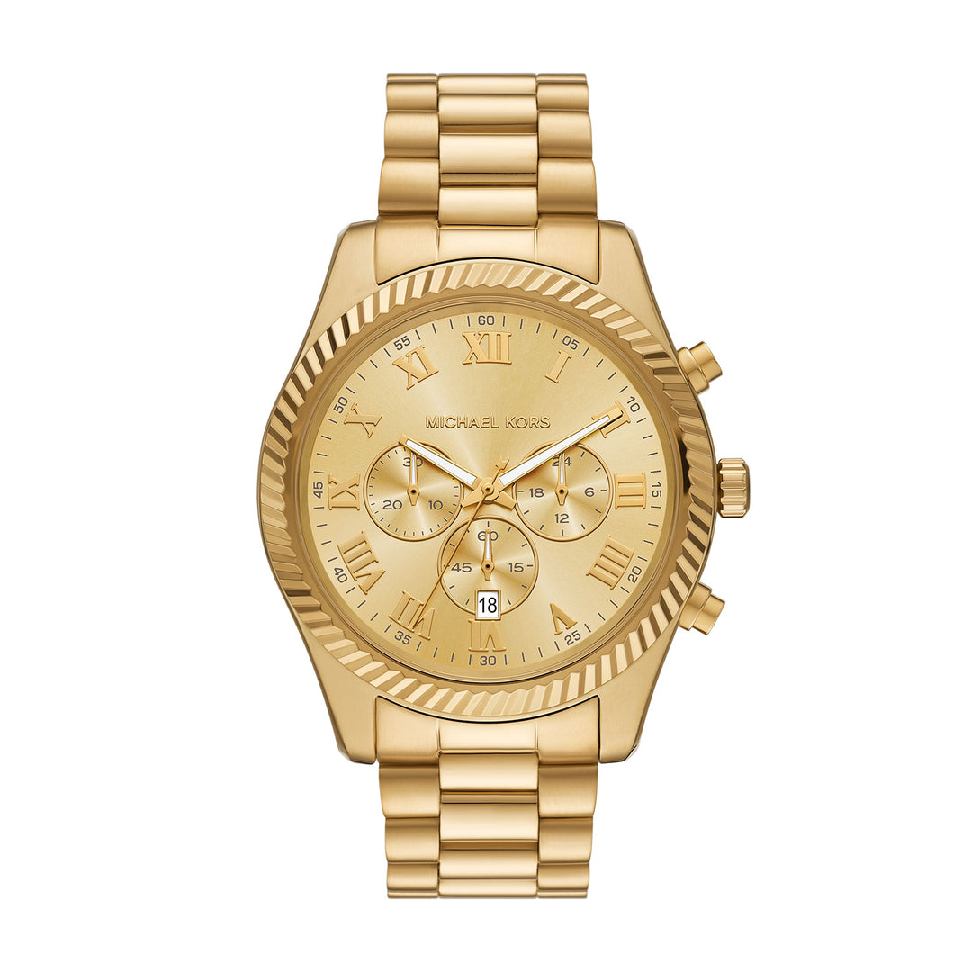 Michael Kors Men's Lexington Chronograph Gold-Tone Stainless Steel Watch