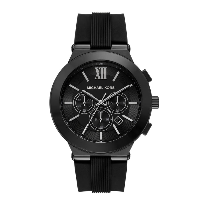 Michael Kors Men's Billie Chronograph Black Silicone Watch