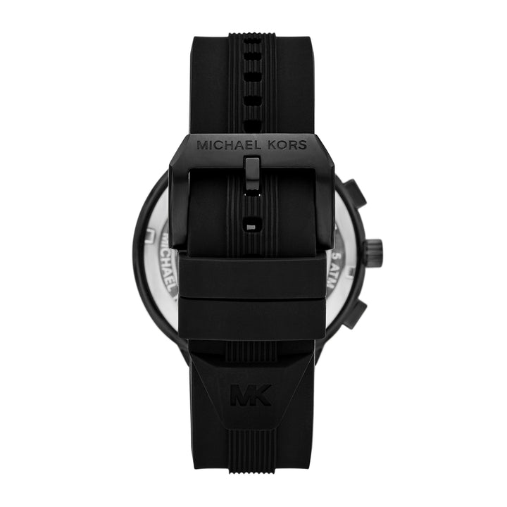 Michael Kors Men's Billie Chronograph Black Silicone Watch