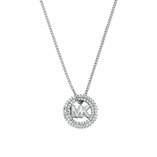 Michael Kors Women's Pavé Logo Pendant Necklace