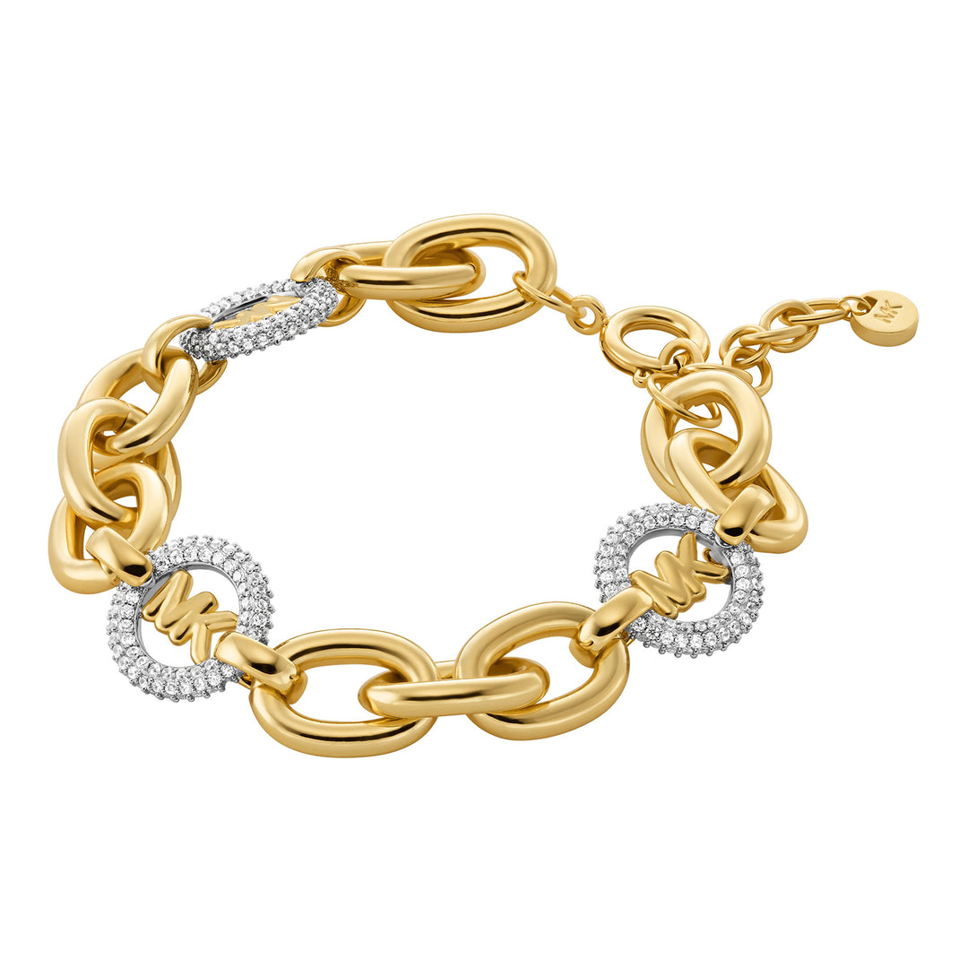 Michael Kors Women's Pavé Logo Chain Bracelet