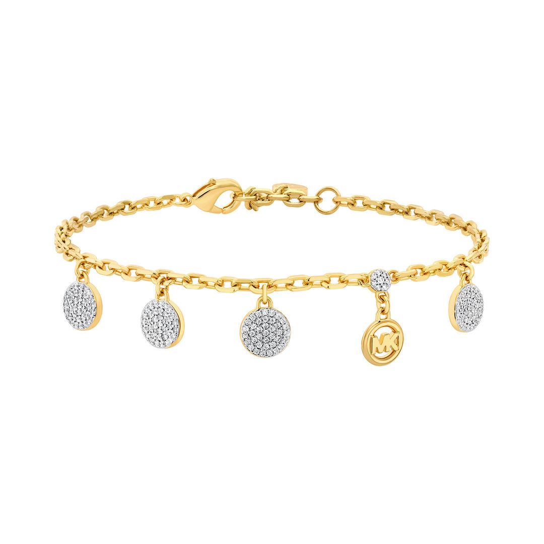 Michael Kors Women's Pave Disc Charm Bracelet