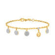 Michael Kors Women's Pave Disc Charm Bracelet