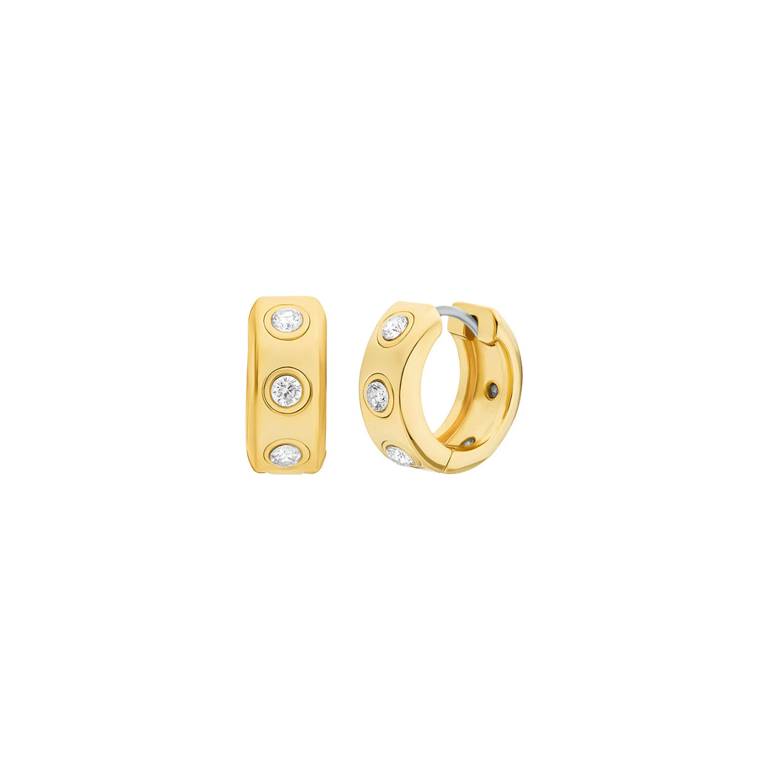 Michael Kors Women's Stone Station Huggie Earrings