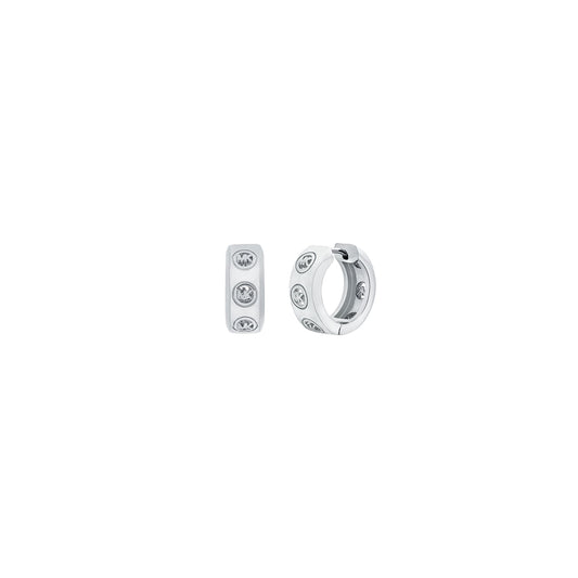 Michael Kors Women's Logo Huggie Earrings
