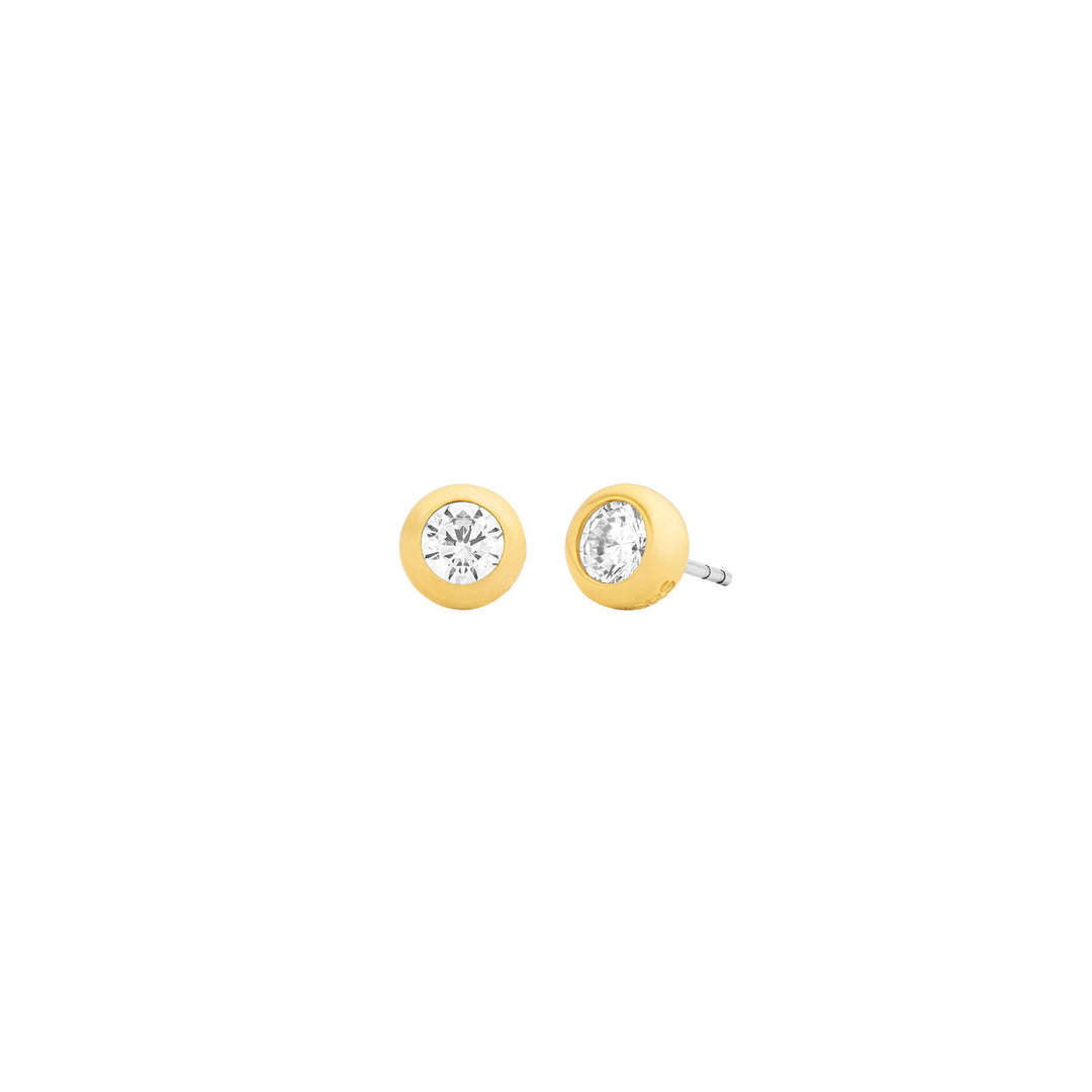 Michael Kors Women's Bezel-Set Solitaire Stud Earrings