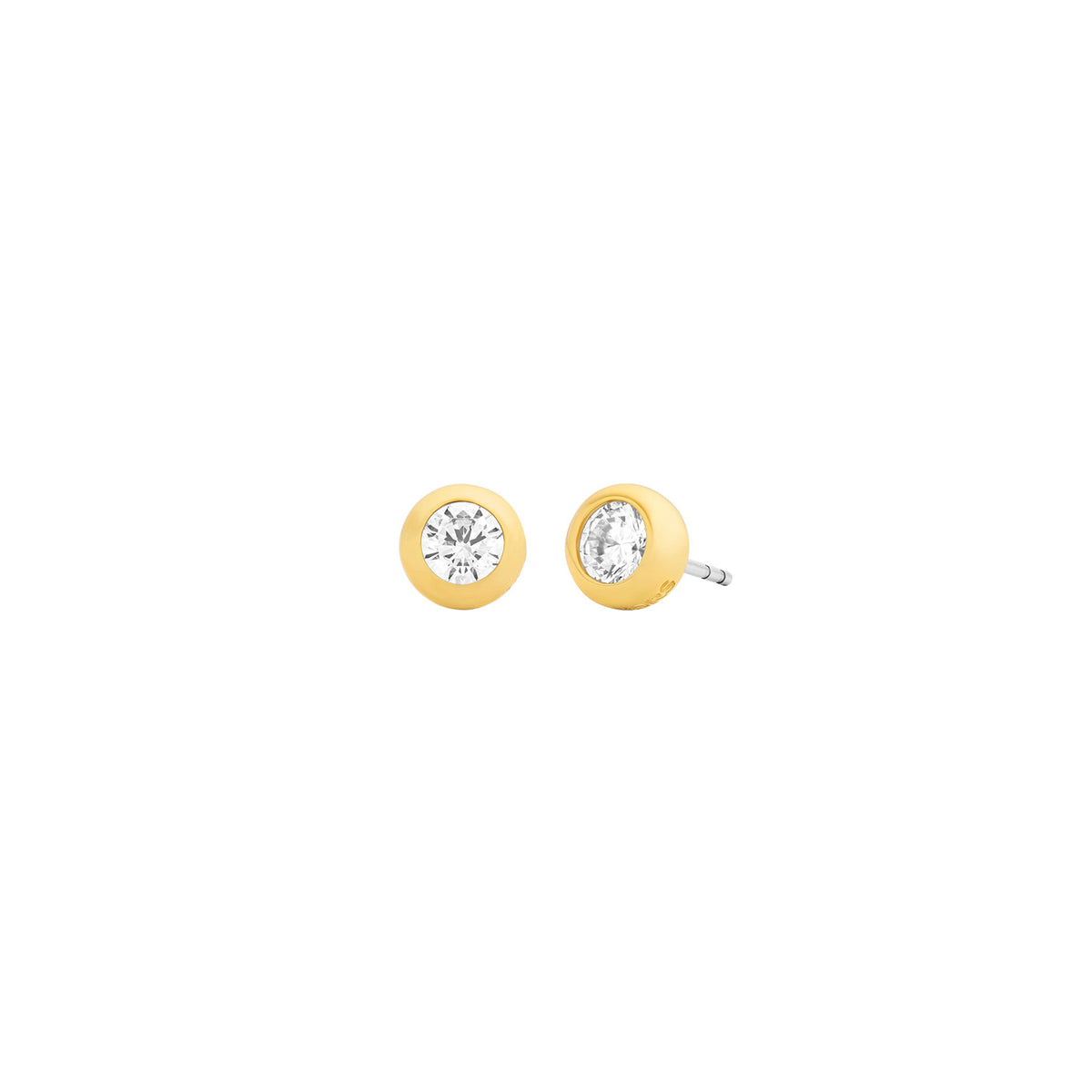 Michael Kors Women's Bezel-Set Solitaire Stud Earrings