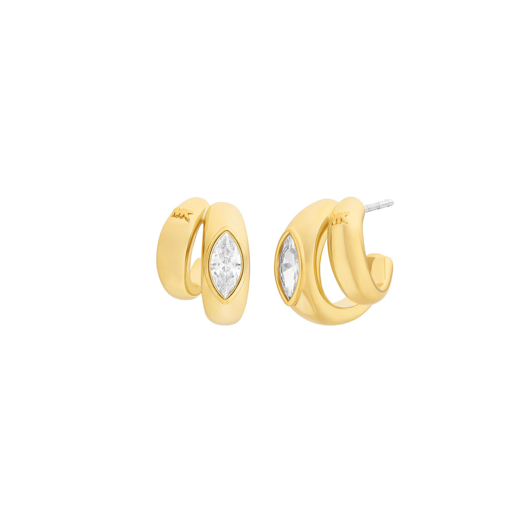 Michael Kors Women's Marquise Double Huggie Earrings
