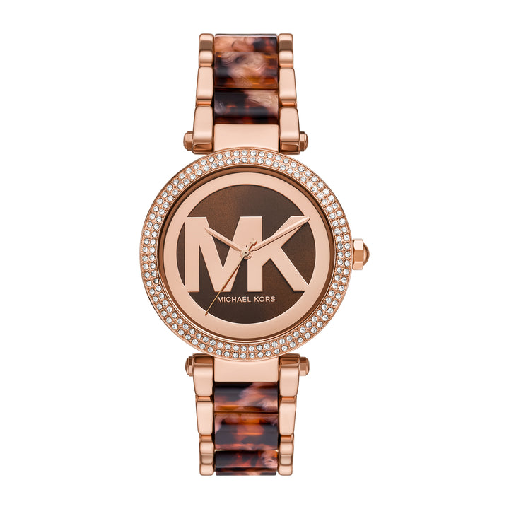 Michael Kors Women's Three-Hand, Rose Gold-Tone Stainless Steel Watch