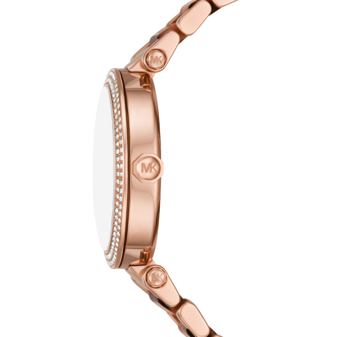 Michael Kors Women's Three-Hand, Rose Gold-Tone Stainless Steel Watch