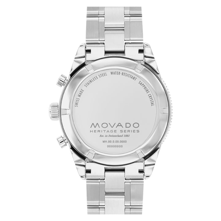 Movado Bold Men's Beige Dial Watch Silver Tone Case Quartz