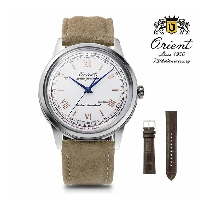 ORIENT CLASSIC BAMBINO 38 75TH ANNIVERSARY L.EDITION SOLAR GENTS WATCH