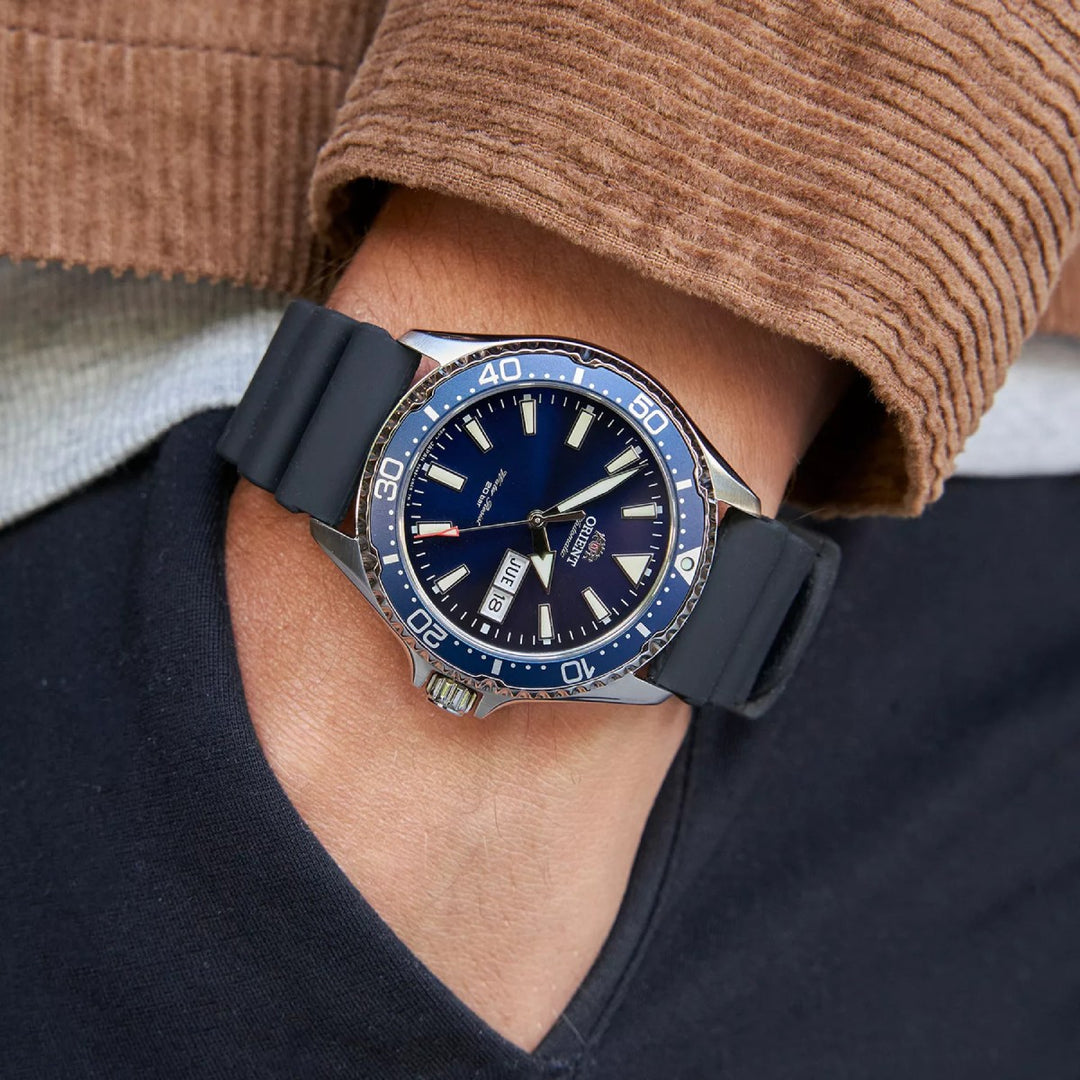 Blue Dial Orient Mako Lug Width Orient Diver Mako II Automatic