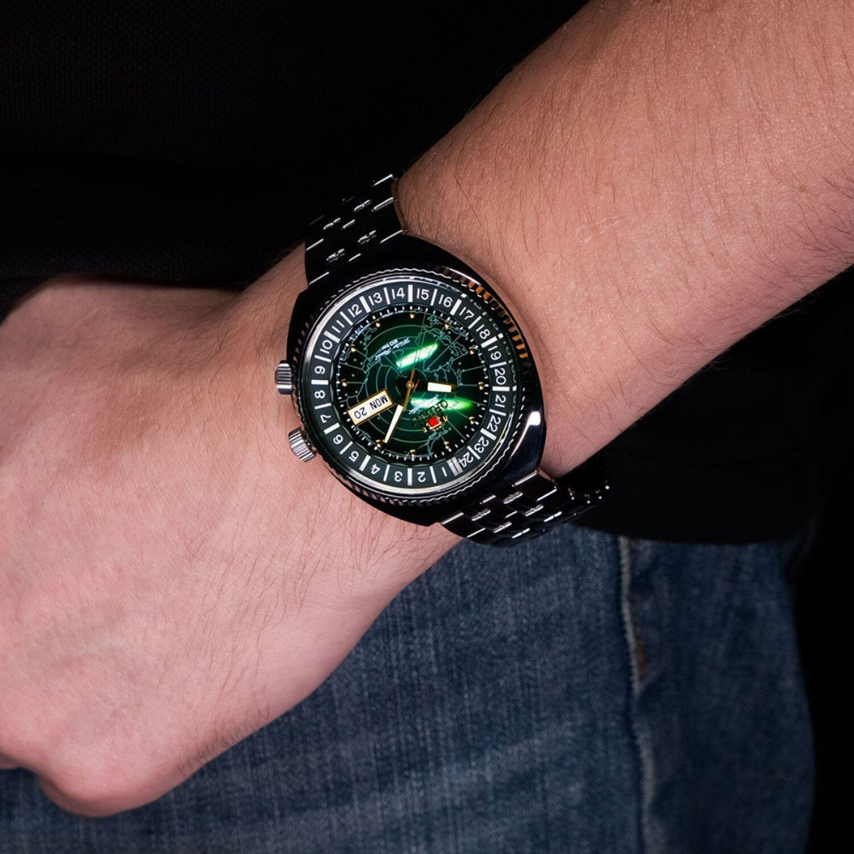 Orologio ORIENT Revival World Map RA-AA0E04Y09B Uomo Meccanico Acciaio INOX Orologio ORIENT Revival World Map RA-AA0E04Y09B Uomo Meccanico Acciaio INOX