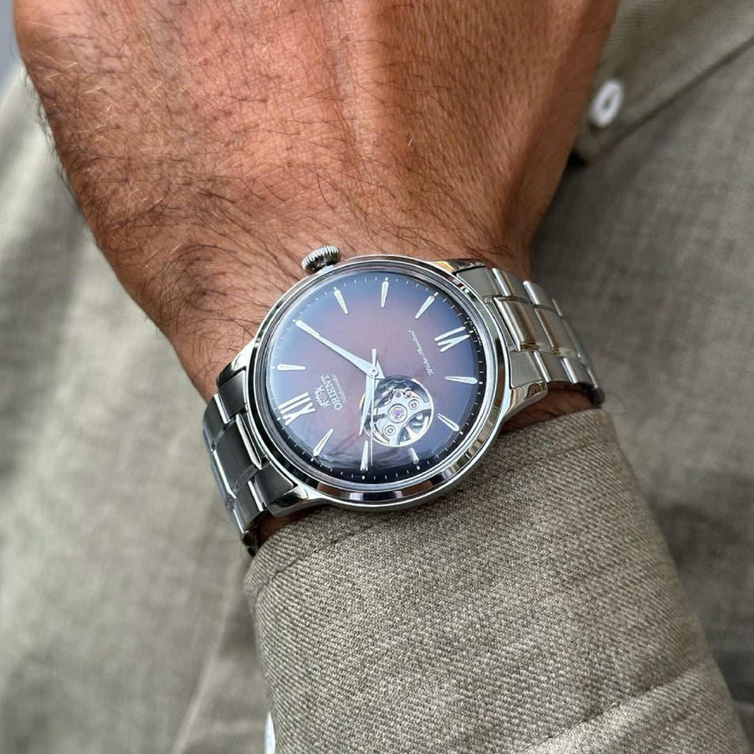 Orient Classic and Simple Style Semi-Skeleton Automatic Gents Watch
