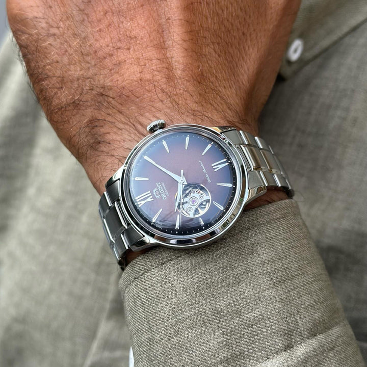 Orient Classic and Simple Style Semi-Skeleton Automatic Gents Watch