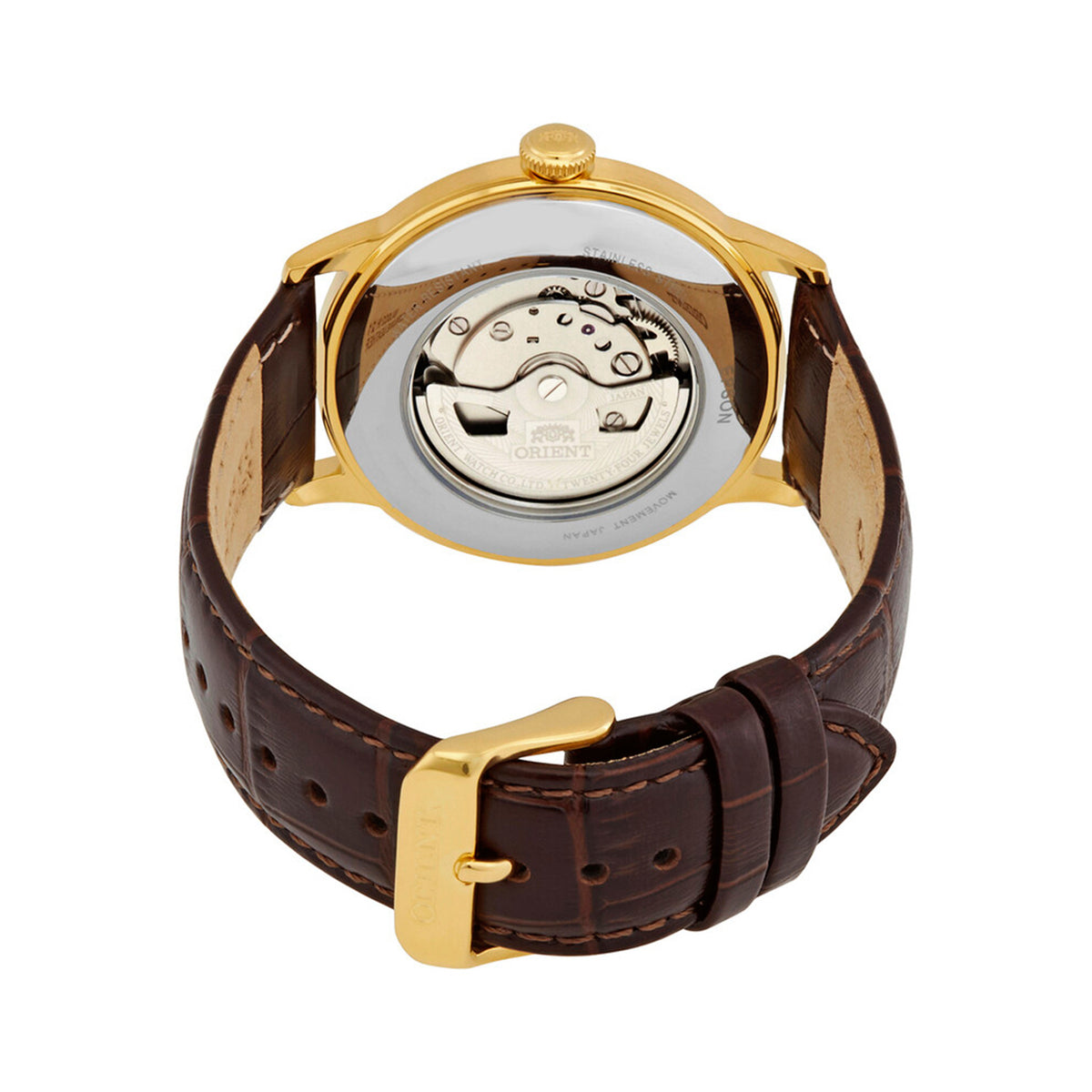 Orient Classic Bambino Small Second Automatic Gold-tone Gents Watch - OW-RAAP0004