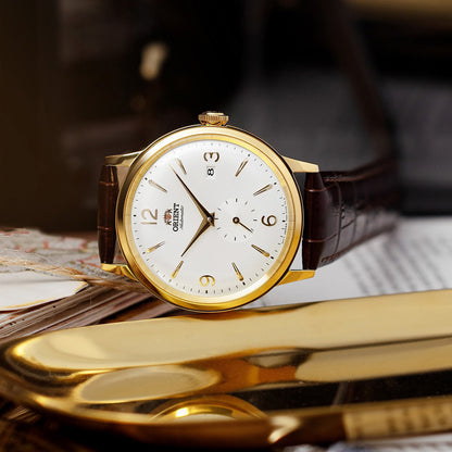 Orient Classic Bambino Small Second Automatic Gold-tone Gents Watch - OW-RAAP0004