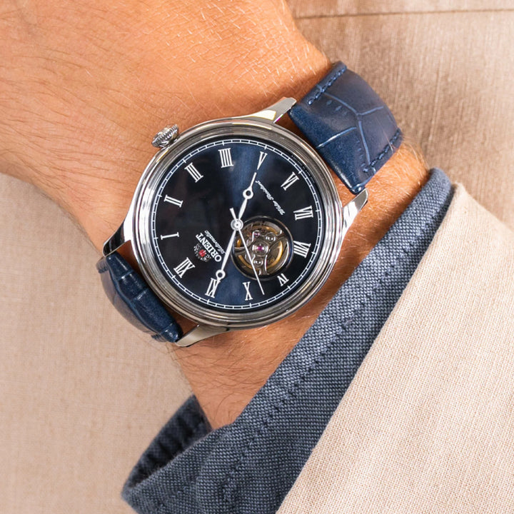 Orient Classic Open-heart Stainless Steel Automatic Gents Watch