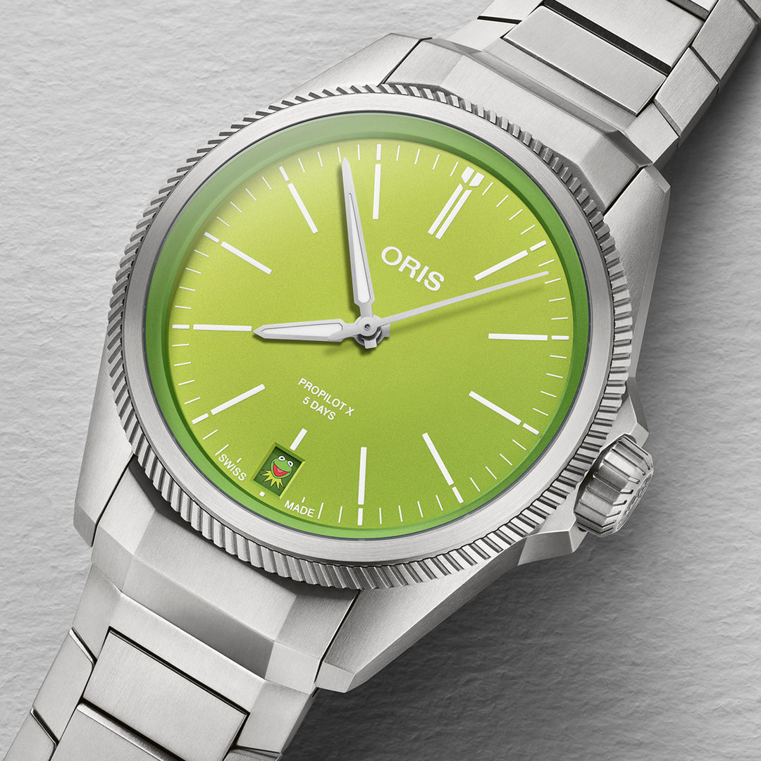 Oris Men's Titanium Case Green Dial Automatic Watch