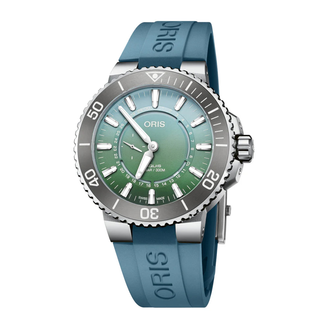 Oris Men's Silver Tone Case Green Dial Limited Edition Automatic Watch