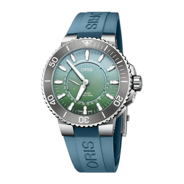 Oris Men's Silver Tone Case Green Dial Limited Edition Automatic Watch