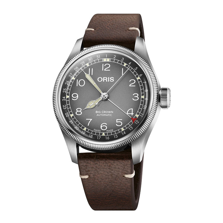 Oris Men's Big Crown Silver Tone Case  Grey Dial Automatic Watch