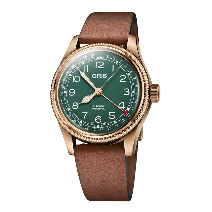 Oris Men's Bronze Case Green Dial Anniversary Edition Pointer Date Automatic Watch