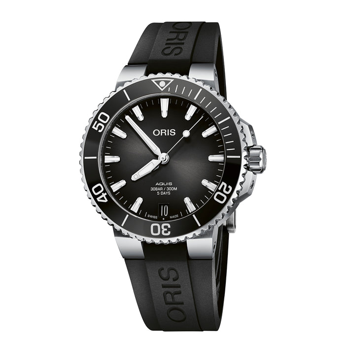 Oris Men's Silver Tone Case Grey Dial Automatic Watch