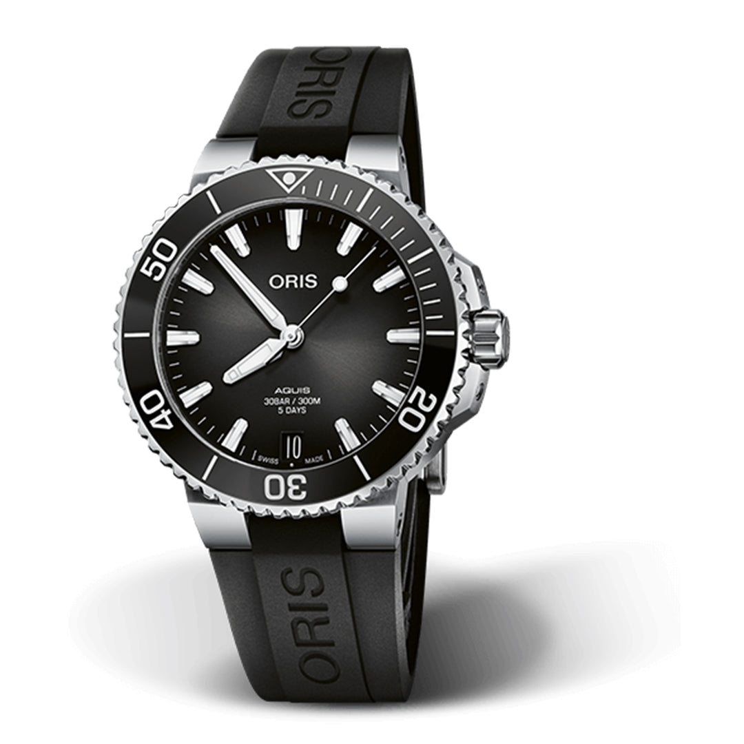 Oris Men's Silver Tone Case Grey Dial Automatic Watch