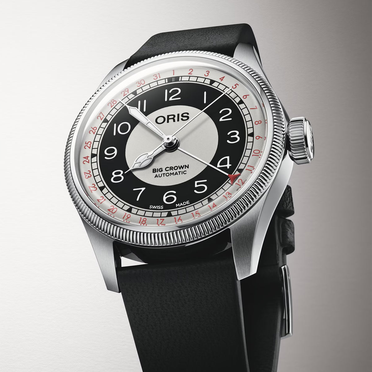 Oris Men's Big Crown Silver Tone Case  White Dial Automatic Watch