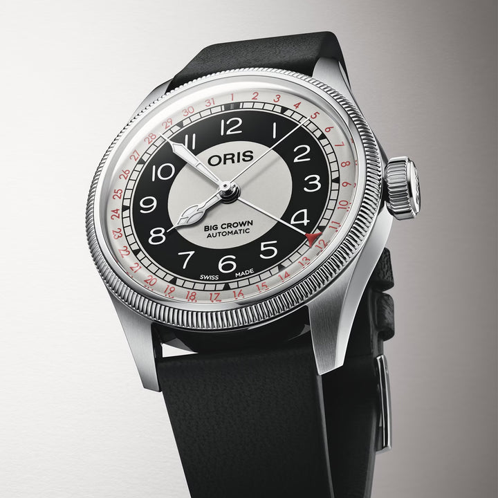 Oris Men's Big Crown Silver Tone Case  White Dial Automatic Watch