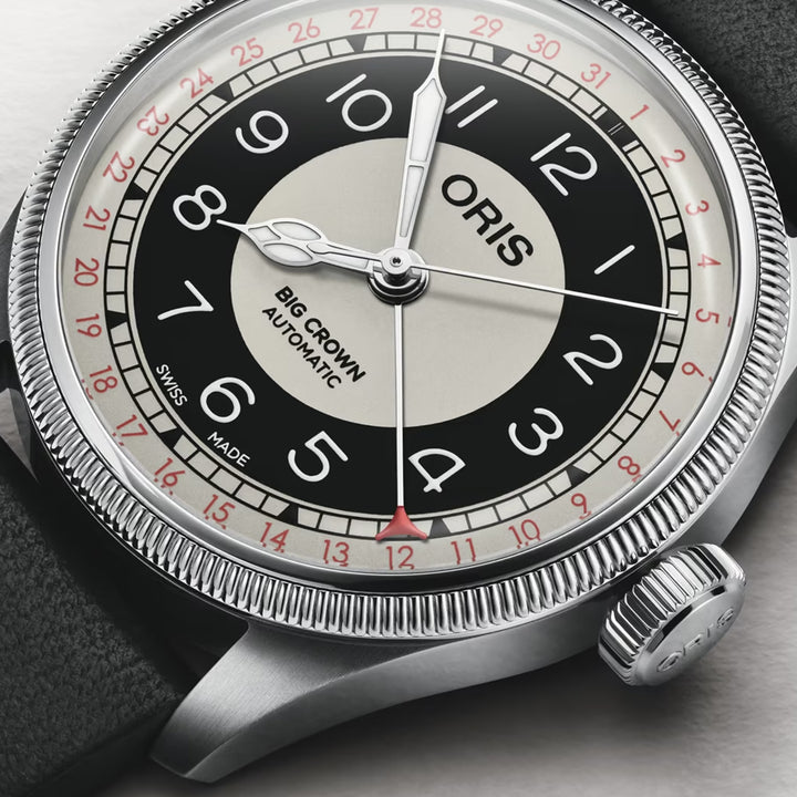Oris Men's Big Crown Silver Tone Case  White Dial Automatic Watch