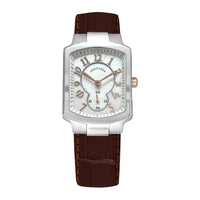 Philip Stein Women's Classic Square Quartz Watch with MOP Dial