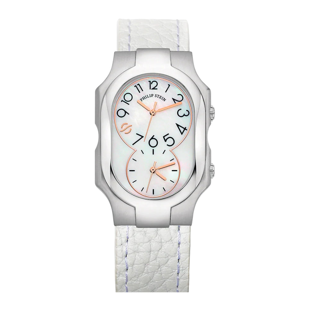 Philip Stein Unisex Signature Slim Quartz Watch with MOP Dial