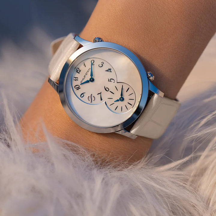 Philip Stein Women's Infinity Halo Dual-time Quartz Watch