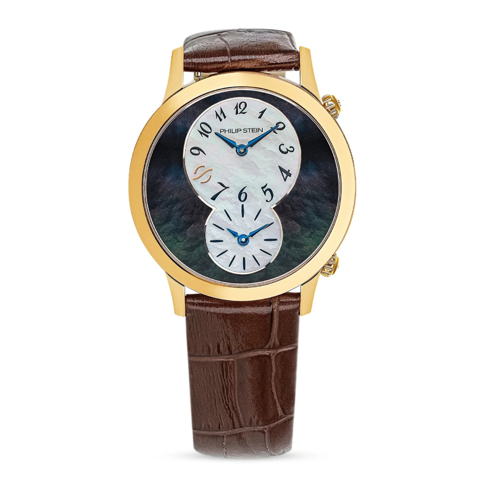 Philip Stein Women's Infinity Radiance Dual-Time R.Gold-Plated