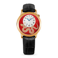 Philip Stein Women's Infinity L. Edition Snake Red Dual-time R.Gold-plated Quartz Watch