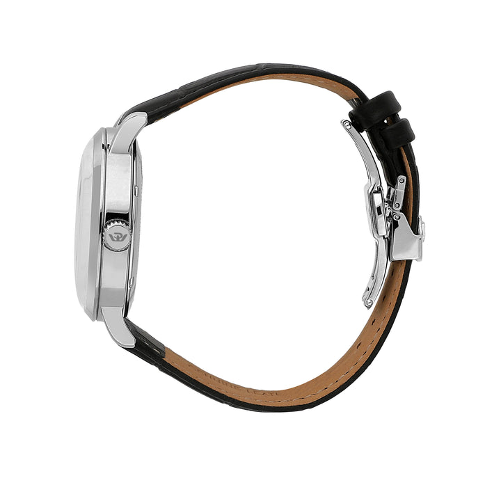 Philip Watch SUNRAY 41MM AUTO WHITE DIAL BLK ST+PEN