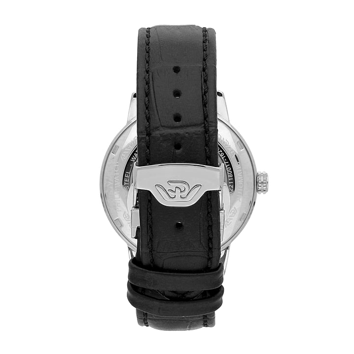 Philip Watch SUNRAY 41MM AUTO WHITE DIAL BLK ST+PEN