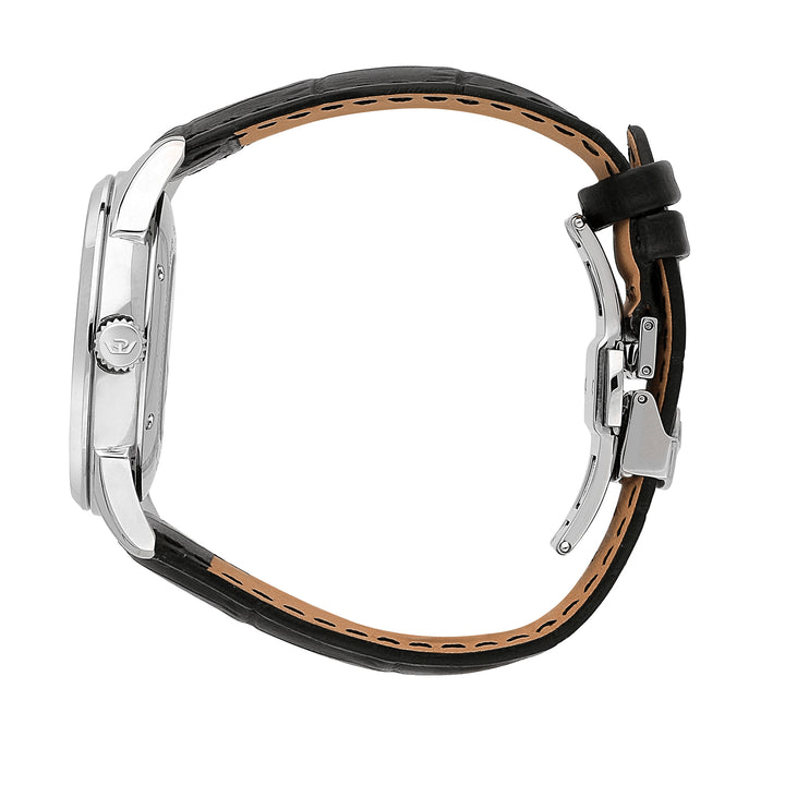 Philip Watch ROMA 41MM AUTO W/SILVER DIAL BLACK ST