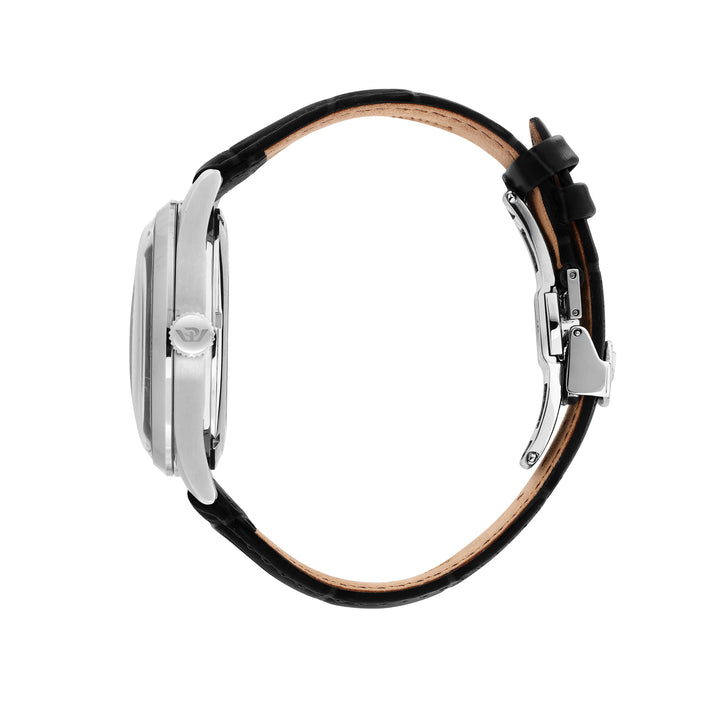 Philip Watch MUSEUM 40MM AUTO WHITE DIAL BLACK ST